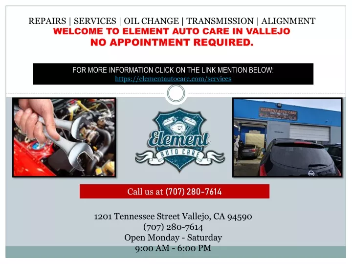 repairs services oil change transmission