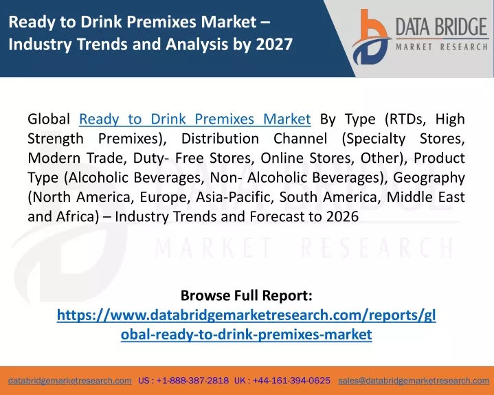 ready to drink premixes market industry trends