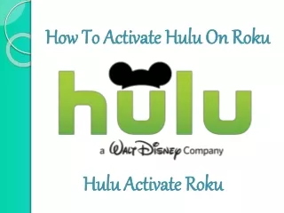 How To Activate Hulu On Roku