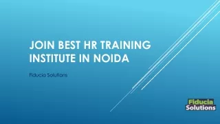 HR Training Institute in Noida