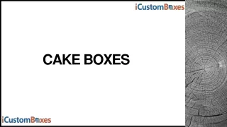 cake boxes