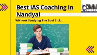 Best IAS Coaching in Nandyal - Chahal Academy