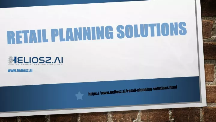 retail planning solutions