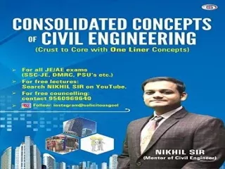 Consolidated Concepts of Civil Engineering (Crust to Core with ONE LINER Concepts)