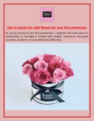 tips to choose the right flowers for your first