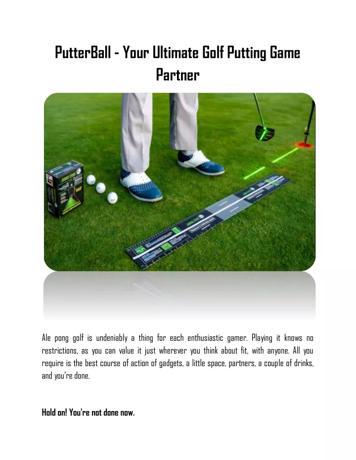 putterball your ultimate golf putting game partner