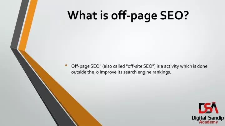 what is off page seo