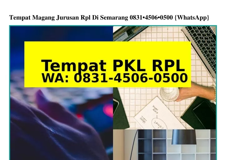 tempat magang jurusan rpl di semarang 0831 4506