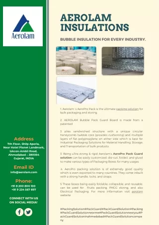 aerolam insulations