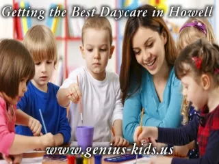 Getting the Best Daycare in Howell