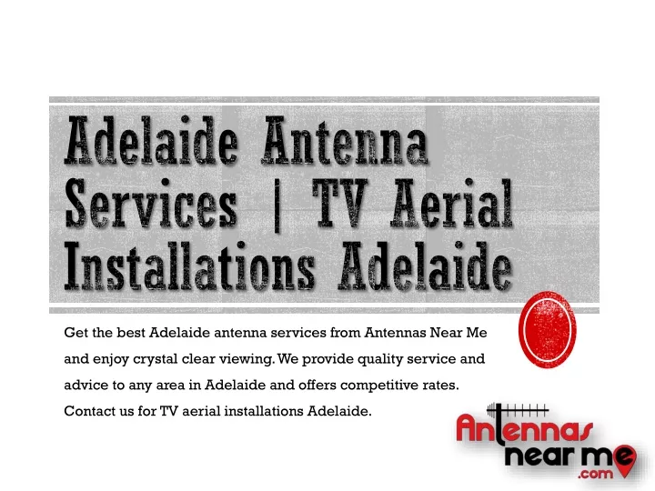 adelaide antenna services tv aerial installations adelaide
