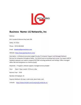 LG Networks, Inc
