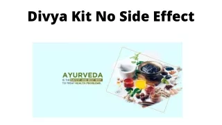 divya kit no side effect