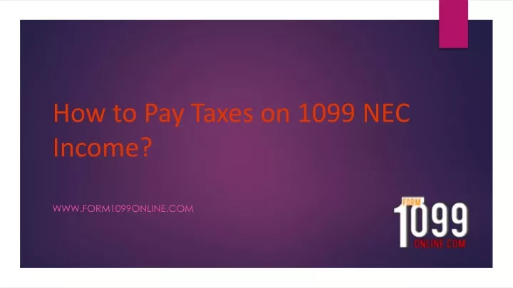 how to pay taxes on 1099 nec income