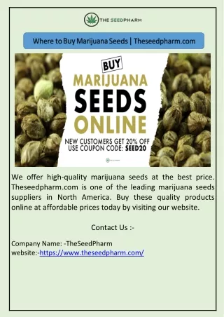 where to buy marijuana seeds theseedpharm