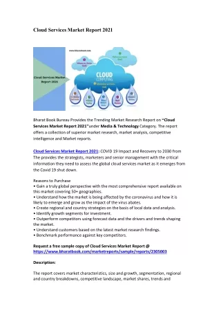 cloud services market report 2021