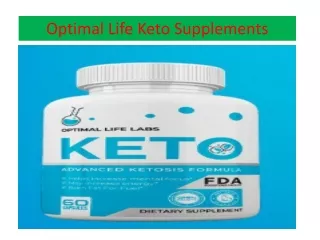 key fixings in  Optimal Life Keto enhancements and they are: