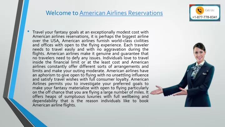 welcome to american airlines reservations