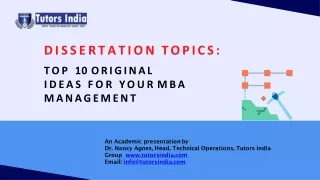 dissertation topics
