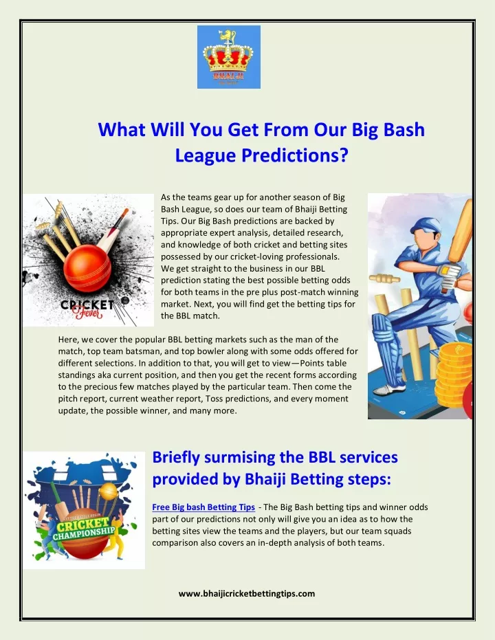 what will you get from our big bash league