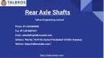 Rear Axle Shafts - slide 1