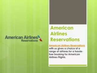 american airlines reservations