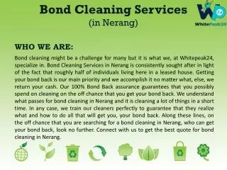 Bond Cleaning Services in Nerang