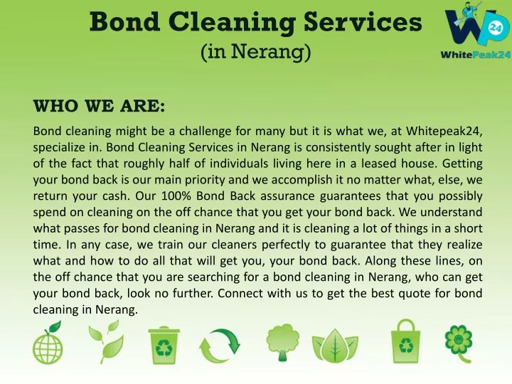 bond cleaning services in nerang