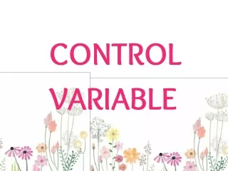 control variables