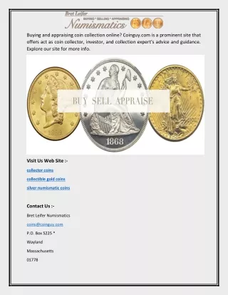 Collector Coins | Coinguy.com