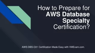 how to prepare for aws database specialty