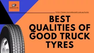Truck Tyres for Sale — Best Qualities of Good Truck Tyres
