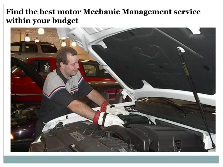 find the best motor mechanic management service
