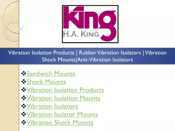 vibration isolation products rubber vibration