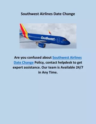 southwest airlines date change