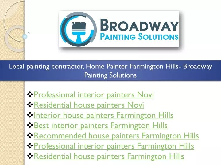 local painting contractor home painter farmington