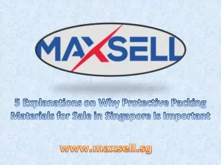 5 Explanations on Why Protective Packing Materials for Sale in Singapore Is Important