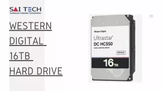 Western Digital WUH721816ALE6L4 DC HC550 16Tb SATA Ultra 512e 7200RPM 512Mb 3.5 Inch Hard Drive