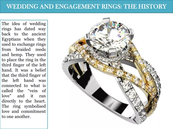 wedding and engagement rings the history