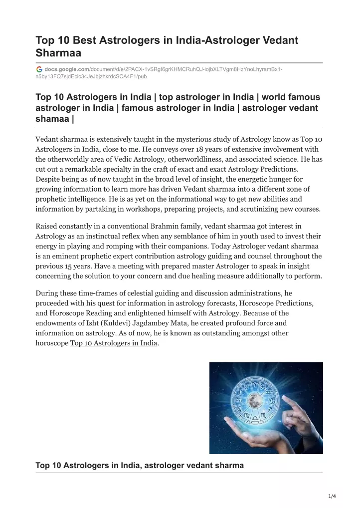 top 10 best astrologers in india astrologer