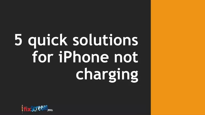 5 quick solutions for iphone not charging