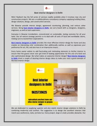 best interior designers in delhi