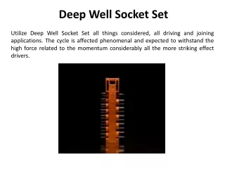 deep well socket set