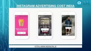 What is the Instagram advertising cost in India