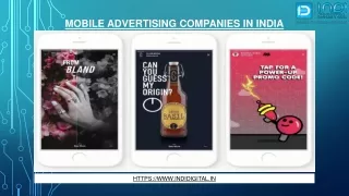 Which mobile advertising companies are best in India?