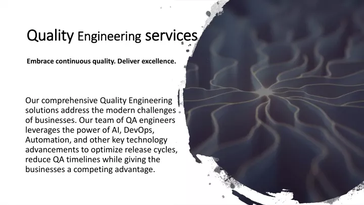 quality engineering services