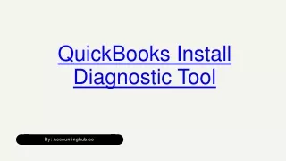 QuickBooks Install Diagnostic Tool - Download and Install