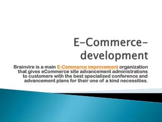 E-Commerce-development