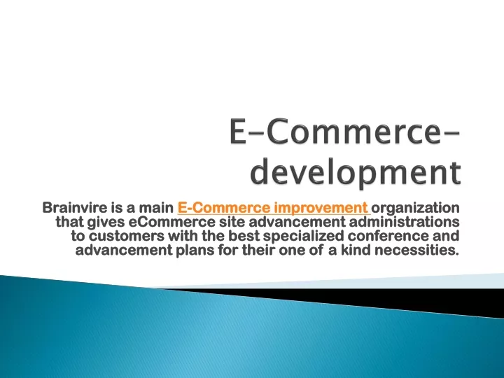 e commerce development