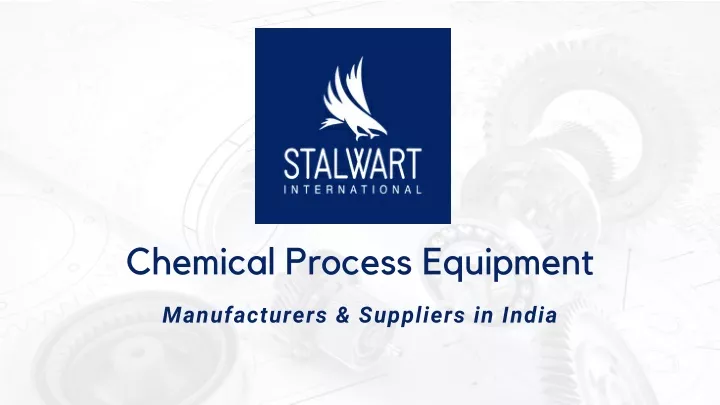 chemical process equipment